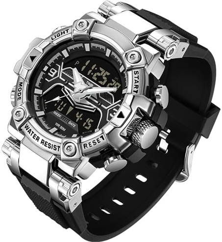 findtime Military Digital Watches for Men Sports Waterproof Watch Large Face LED Backlight Wristwatch 8 Colours Stopwatch Alarm Tactical Electronic Watch