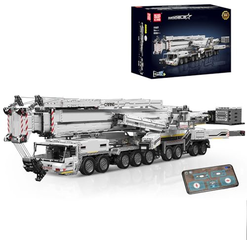 Mould King Technik Kran Bausteine Modell, 8506 Teile Ferngesteuert LKW-Kran Baufahrzeug als Spielzeug und Geschenk, Kranwagen Bausatz Kit für Erwachsene und Teenager (ab 14 Jahre alt)