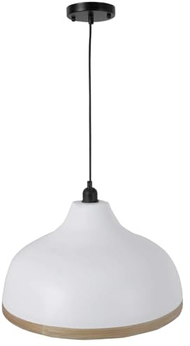 VIVANNO Deckenlampe Deckenleuchte Rattan LAVANT 35x18 cm weiß natur