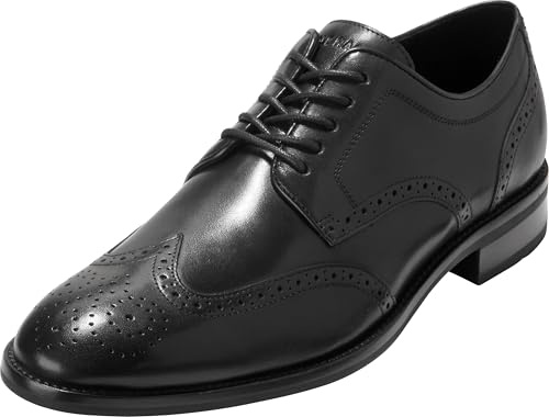 Cole Haan Men's Lenox Hill Wingtip Oxfords, Black/Black/Black, 11-M US