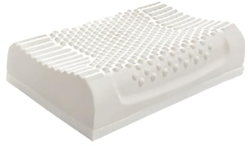 100% naturlig latex sovkudde - mjuk queen size-kudde för sido-, rygg- och magsovande - avtagbart andningsbart bomullsöverdrag,35X55cm(13.7X21.6in)