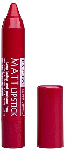 Impala - Barra de Labios Automática Matt Color Frambuesa Nº 13 | Pintalabios de Larga Duración Mate | Labial Hidratante | Lipstick de Textura Cremosa y Efecto Bálsamo