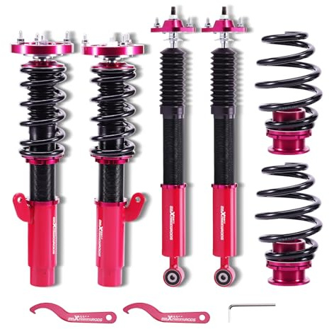 maXpeedingrods Suspensión roscada 98-00 para 328i, altura ajustable, deportes de motor