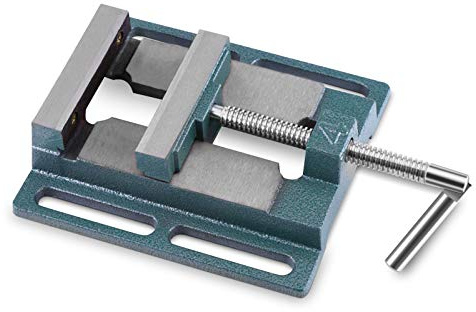 Borrmaskiner, skruvstäd, 110 mm, maskinskruvstäd, precisionsbord, skruvstäd, platt tång, skruvstock, för fräsmaskiner, borrmaskiner, öppningsbredd 20 mm