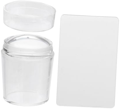 HAPINARY Stampino Unghie Nail Art Trasparente Jelly in Silicone Per Stampe e Precise Accessorio Manuale Nail Art Design Te