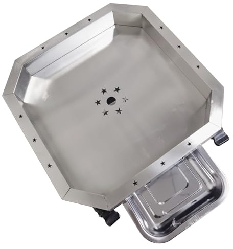 LXRHLIKG Vasca Contenimento Liquidi con Ruote, Vasca di Raccolta Universale con Vaschetta per L'acqua, Vaschetta Raccogli-Olio in Acciaio Inox per Contenitori, Bidoni ed Elettrodomestici(55cm/22in)
