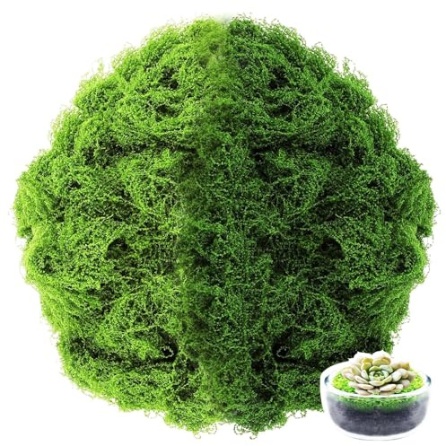 Ezitruz 300 g de musgo decorativo para decorar, musgo artificial para manualidades, mezcla artificial, musgo falso para manualidades, para pared, pesebre, plantas, modelismo