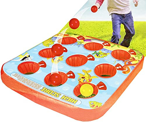 HTUK Inflatable Target Ball Game with Reversible Play Mat