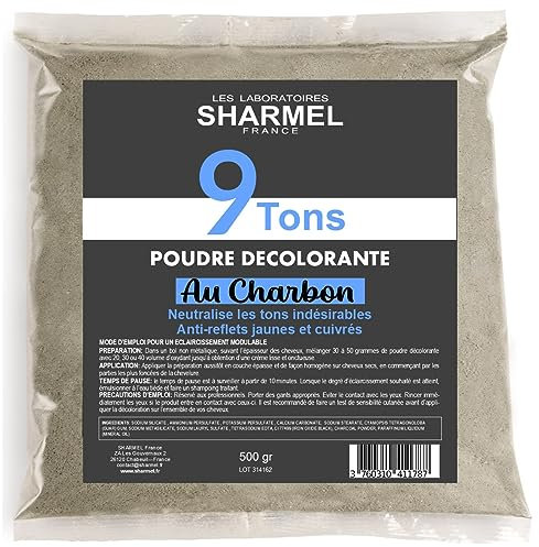 POLVERE DECOLORANTE 9 TONNELLI AL CARBONE VEGETALE DI BAMBÙ