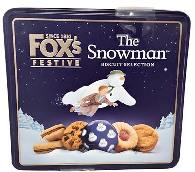 Fox Festive Snowman Biscuit Tin or Pack Of Brandy Fabulous Snaps (Fox's The Snowman Festive Biscuit Selection Tin)