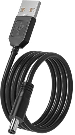 Tonton Electric Toothbrush Charger Cable for Fairywill, Bitvae, 7AM2M, Seago, DC 5V USB Cable for Foreo Luna Series, Hellobaby Monitor HB6550/HB50, Hatch Baby Rest, 1.5M(5FT), Black