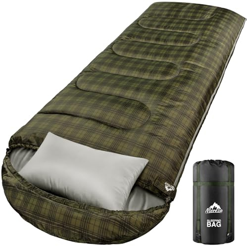 MEREZA Sleeping Bags XL for Mens Large Wide Sleeping Bag for Camping Big and Tall Sleeping Bags for Women Adults Warm with Compression Sack Cold Weather & Warm