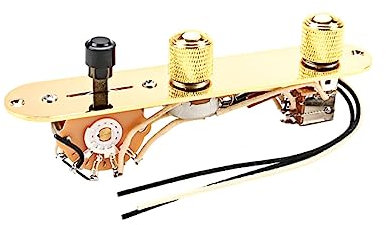 CATIEBYE Gitarren-steuerplatte Gitarrenteile Metall-gitarrenteile Kabelgebundene Steuerplatte Ersatz Für E-gitarre Gitarrenzubehör