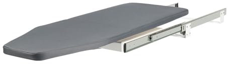 Asse da stiro pieghevole, allungabile, girevole a 180°, salvaspazio, asse da stiro con rivestimento, per camere da letto, guardaroba, piccole case