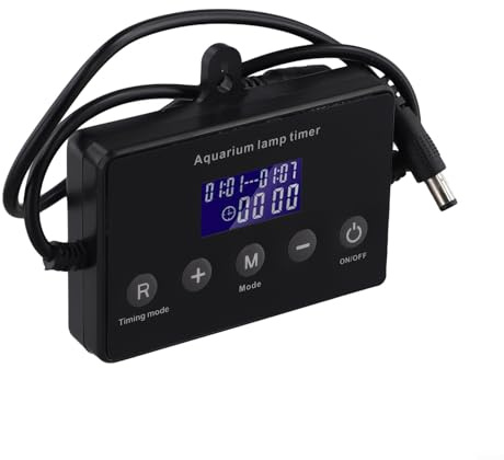 Regolatore di luce intelligente per acquari con timer e funzioni dimmer compatibile con illuminazione 12 24V e memoria di spegnimento