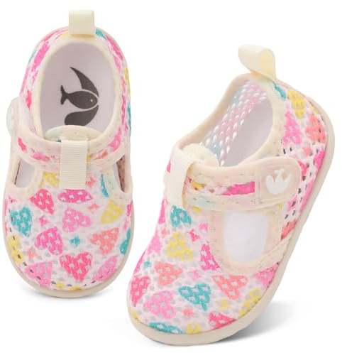 JOINFREE Water Shoes for Baby Boys Girls Toddler Summer Slippers Breathable Comfort Barefoot Quick-Dry Aqua Sock Shoes for Beach, Pool & Swimming