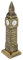 DSstyles Big Ben Tower Modell Elizabeth Tower Metallische Statue Big Ben Figurine für Souvenirs - 18cm