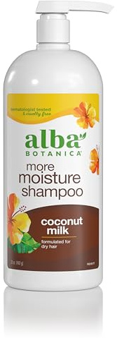 Alba Botanica Hawaiian Shampoo, Coconut Milk, 32 Ounce