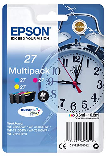 Epson 2666497 C13T27054022 Tri Farbe (Gelb, Magenta, Cyan) Original Tintenpatronen Pack of 1