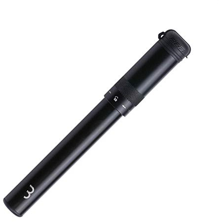 BBB Cycling BMP-49 EasyRoad Mini Pump for Bike Tires with Presta, Schrader and Dunlop Valves (Black),185mm