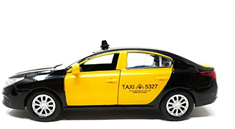 PLAYJOCS Taxi Barcelona GT-2704 Juguete par niños y coleccionistas. vehículo metálico.