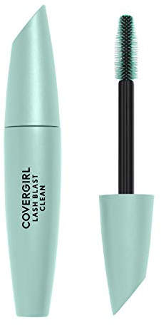 CoverGirl Lash Blast Clean Volume Mascara, Vegan Formula, Volumizing, Smudge-Proof, Pitch Black, 1 Count