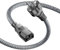 Netzkabel 3 Polig,Kaltgerätekabel 2m Nylon-Geflecht Universale Stromkabel (CEE 7/7 auf IEC60320 C13), Kaltgerätestecker gerade mit VDE für Monitore, PC, Drucker, PS3/PS4 PRO, Scanner, TV, Bildschirm