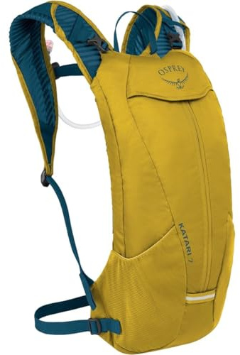 Osprey Katari 7L Men's Biking Backpack with Hydraulics Reservoir, Primavera Yellow