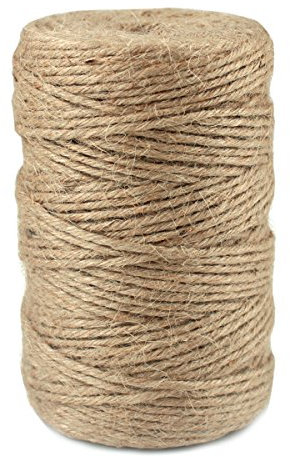 Wisebom Jute-Schnur 6-Lagig Braun Juteband 3mm Natur Juteschnur Hanfseil 100m Handmade Bindfaden Paketschnur Naturfaser Juteseil Jutegarn Bastelschnur Für Floristik, Geschenke, DIY, Dekoration