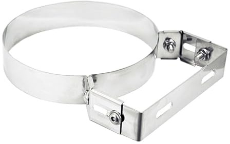 Collare pesante Regolabile in Acciaio Inox per Tubi Mono e Doppia Parete (D.130)