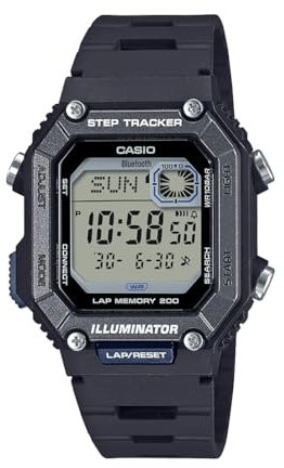 Casio Men Digital Quartz Watch with Resin Strap WS-B1000-1AV
