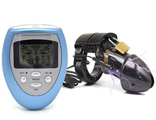 WOL VEE Accessorio per Gabbia da Esercizio per Fitness Electroshock da Uomo - Misura Regolabile - con Telecomando A151 (02)