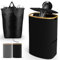 SOUTHGATE 100L Collecteur de Bouteilles Avec Couvercle, Sac Recyclage Amovible, Poubelle tri Selectif pour Bouteille Plastique, Poubelle Recyclage Cuisine avec Poches Latérales, Noir