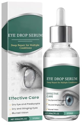 Eye Drops - E-yes D-rops to Lubricate Dry Ey-ES,Nano Ey-e DRO-p-s Ser-um Care Eyedrops Vision Support Supplements for C-ontact Lens Wearers,Friends 30ml