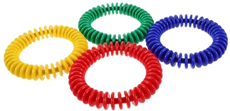 ERINGOGO 4 Pièces Bague d'entraînement de plongée Accessoire de Formation des Anneaux de plongée Jouets sous-Marins Anneaux de Piscine Plastique