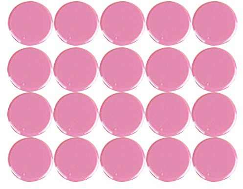Kühlschrankmagnete, Whiteboards, Pinnwand, Planung, Magnetknopf, rund, Kunststoff, 30 mm, Rosa, 20 Stück
