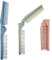 JZK 3 x Cepillo de plegable peine, cepillo de pelo viaje de bolsillo para mujeres y niñas, cepillo de cabeza de masaje y peine de dientes finos