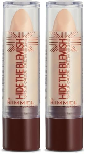 Rimmel London Correttore Hide The Blemish - Stick Copri Occhiaie, Rossori e Imperfezioni - Soft Honey - 4.5 g (Confezione da 2)