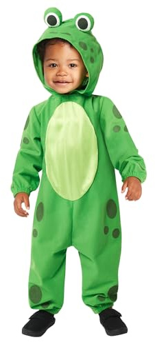 Amscan 9916859 - unisex babyhuvtröja kostym, groddräkt, för världsbokdagen, ålder: 6–12 månader
