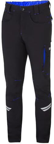 Sparco Pantaloni da Lavoro Kansas da Uomo Tecnici Leggeri Estivi in Tessuto Nylon Stretch, Slim Fit con Multitasche e Rinforzi sulle Ginocchia. Modello Tech Light Trousers.