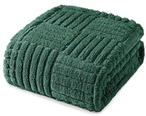 Whale Flotilla Kuscheldecke Flauschige Decke Fleecedecke, Plüsche und Weiche Wohndecke, Gemütliche und Warme Sofadecke Tagesdecke, 130x150 cm, Dunkelgrün