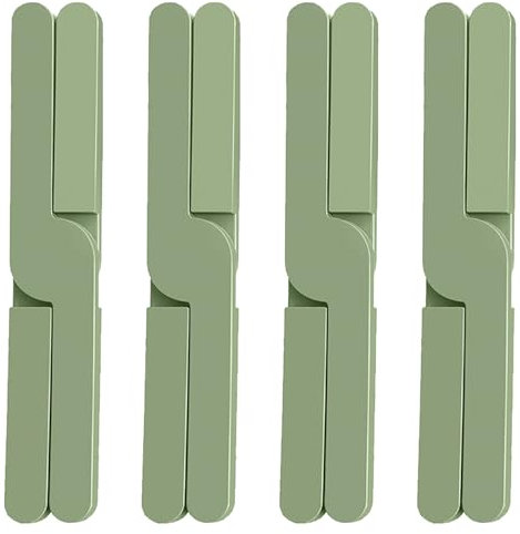 DEFIYEAR 4PCS Folding Silicone Trivet, Heat Resistant Trivets for Hot Pans, Foldable Silicone Pad for Worktops, Non-Slip Pan Stands for Kitchen, Protects Dishes Countertops and Tables from Heat Damage