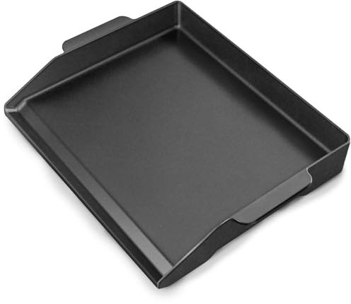 17 x 13 Universal Cast Iron Griddle for Gas Grill, Stove Top Griddle Gas Grill Griddle Insert for Charbroil Nexgrill Parts Charcoal Cooking Plate Outdoor Camping Tailgating Teppanyaki BBQ Accessory