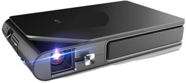 KKENZA Miniproyector portátil Full HD 720P Nativo for Cine en casa, teléfono móvil, proyector de películas LED 3D de 3600 lúmenes(D5W)