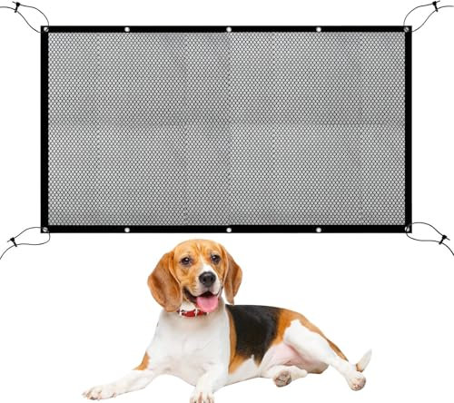 Bomefoi Red para Perros en Coche - Barrera Aislante Entre Asientos para Vehículos - Accesorio De Red Telescópica Antideslizante para Seguridad En Viajes por Carretera