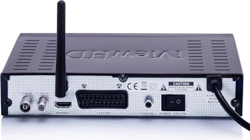 Full HD Combo Freeview and Satellite HD Receiver, USB Recorder, Built-in WiFi, Compatible with SKY, FREESAT, VIRGIN & FREEVIEW Dishes, Digital TV Wi-Fi Set Top Box, Terrestrial Tuner, 4in1