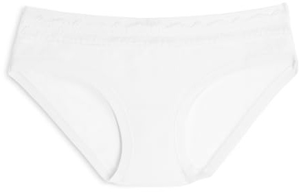 Cotonella, Mini Slip in Morbido Cotone bielastico - Bordi Vita e Gambe extracomfort - Inserto Vita in Morbido Pizzo Elastico - conf. da 2 Pezzi - Art. GD166