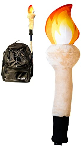 Bat Hats Bat Sleeve for Kids | Perfect Addition to Any Kids Baseball Bag or Softball Bag for Girls | Bat Warmers for Softball | Baseball Bat Cover or Softball Bat Sleeve Protector (Flame)