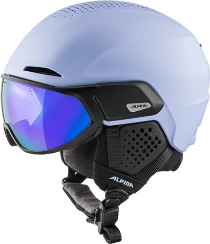 ALPINA Unisex - Adulti, ALTO Q-LITE Casco da sci, lilac-black matt, 55-59 cm