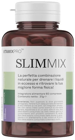 VITAMIX PRO Drenante Donna Anticellulite - Forte Detox con Tarassaco, Pilosella, Centella Asiatica e Bromelina - Diuretico Naturale